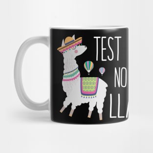 Test Day No Prob Llama Teacher Exam Testing Mug